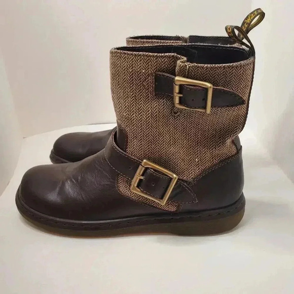 Dr. Martens Gayle Brown Boots Size 9 - Picture 2 of 13